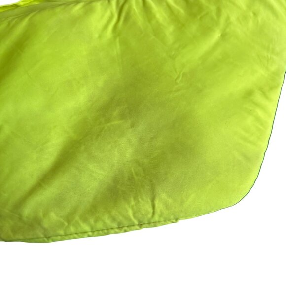 Pink Dolphin Oversized Neon Yellow Waist Bag With Blue Strap - Picture 7 of 8